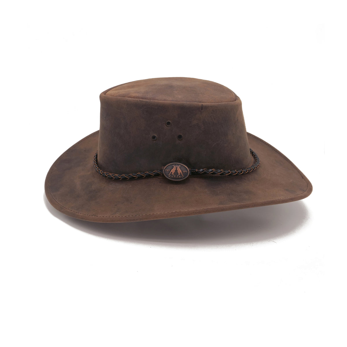 Echuca Kids Leather Hat - Tobacco - Kakadu Traders Australia